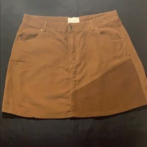 White Crow Corduroy Mini Skirt